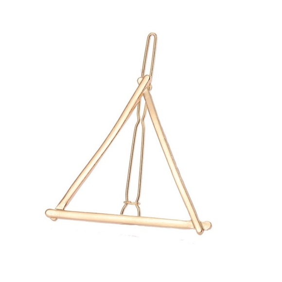 NEW Gold Triangle Hair Clip - Picture 3 of 3
